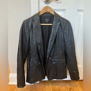 Vegan Leather Blazer